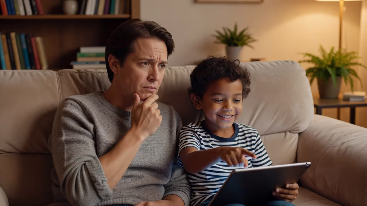 Parent giving in to child's request in a warm home environment