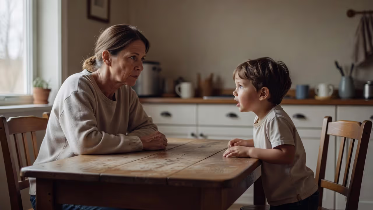 Parent ignoring child's emotional needs at home