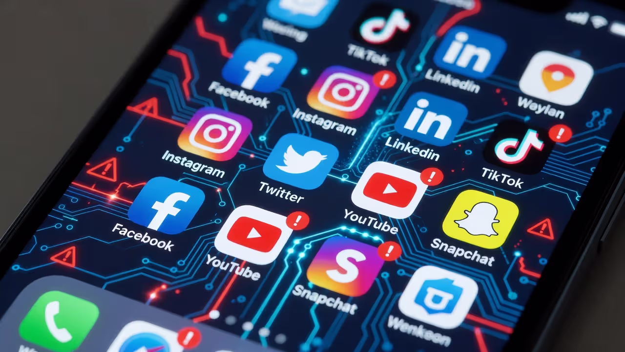Social media apps on a smartphone associated with cyberbullying risk