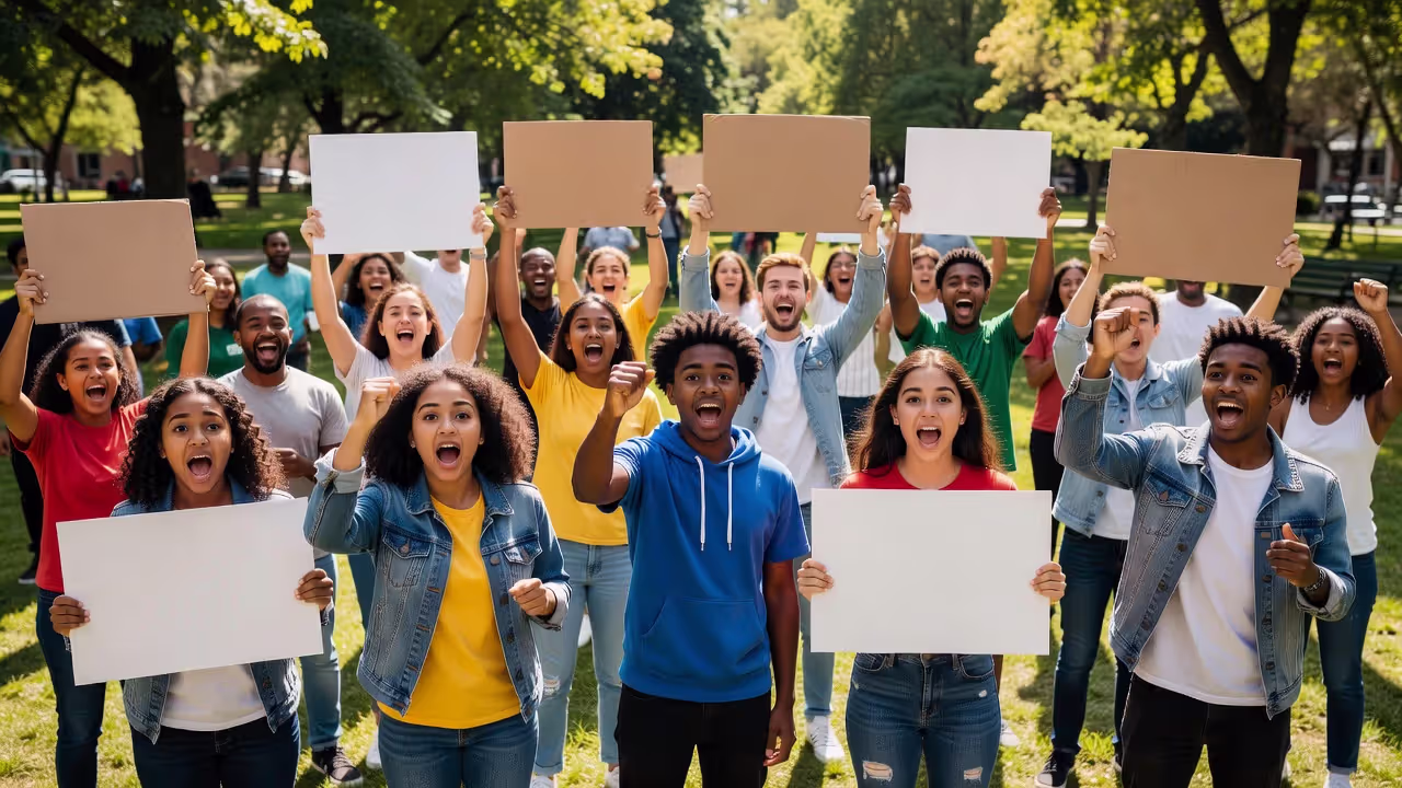 Youth using social media to organize civic engagement and activism