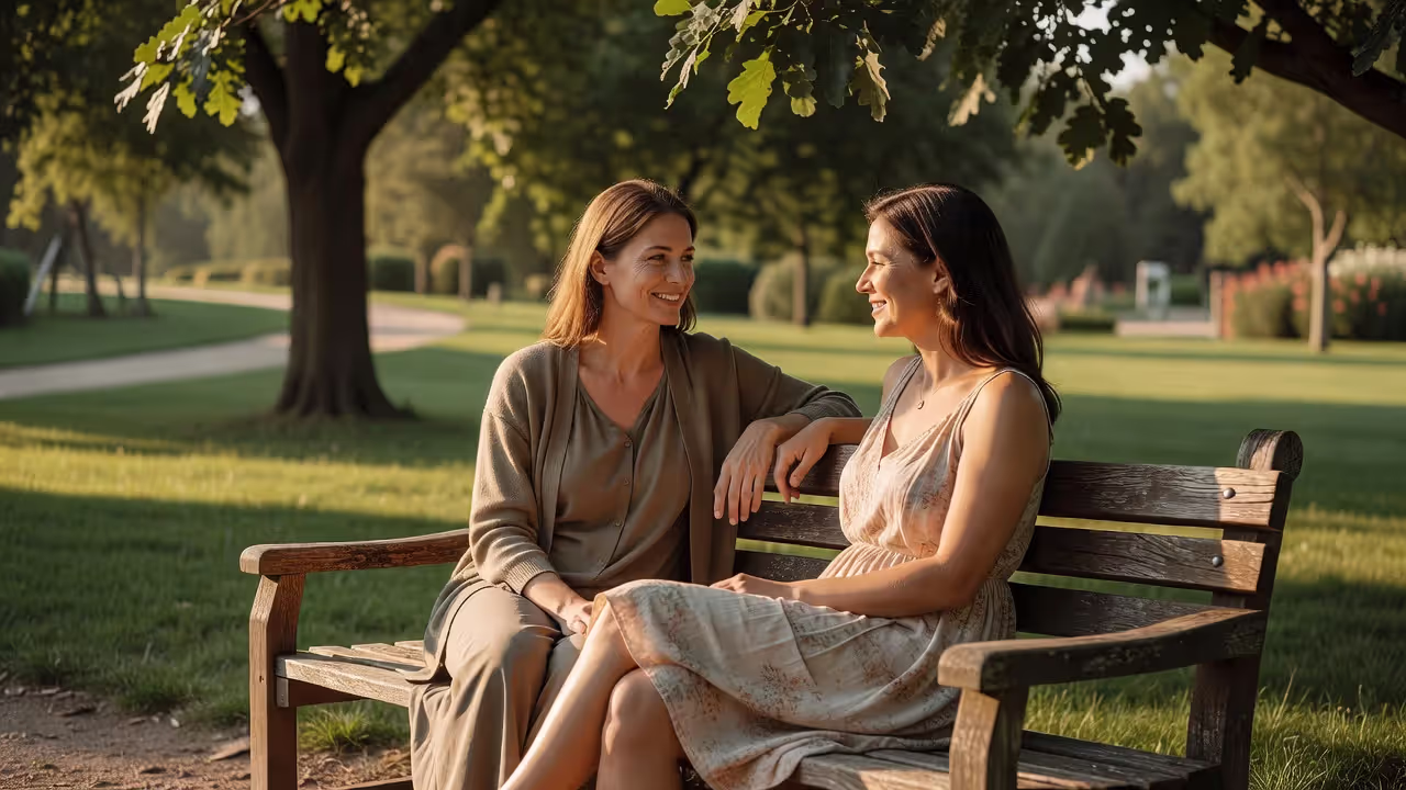 Birth mother and adoptive mother maintaining an open adoption relationship